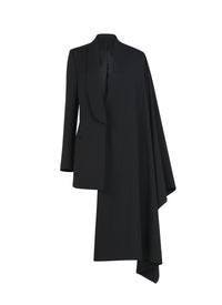 Veste blazer asymétrique en laine - Noir Alaïa