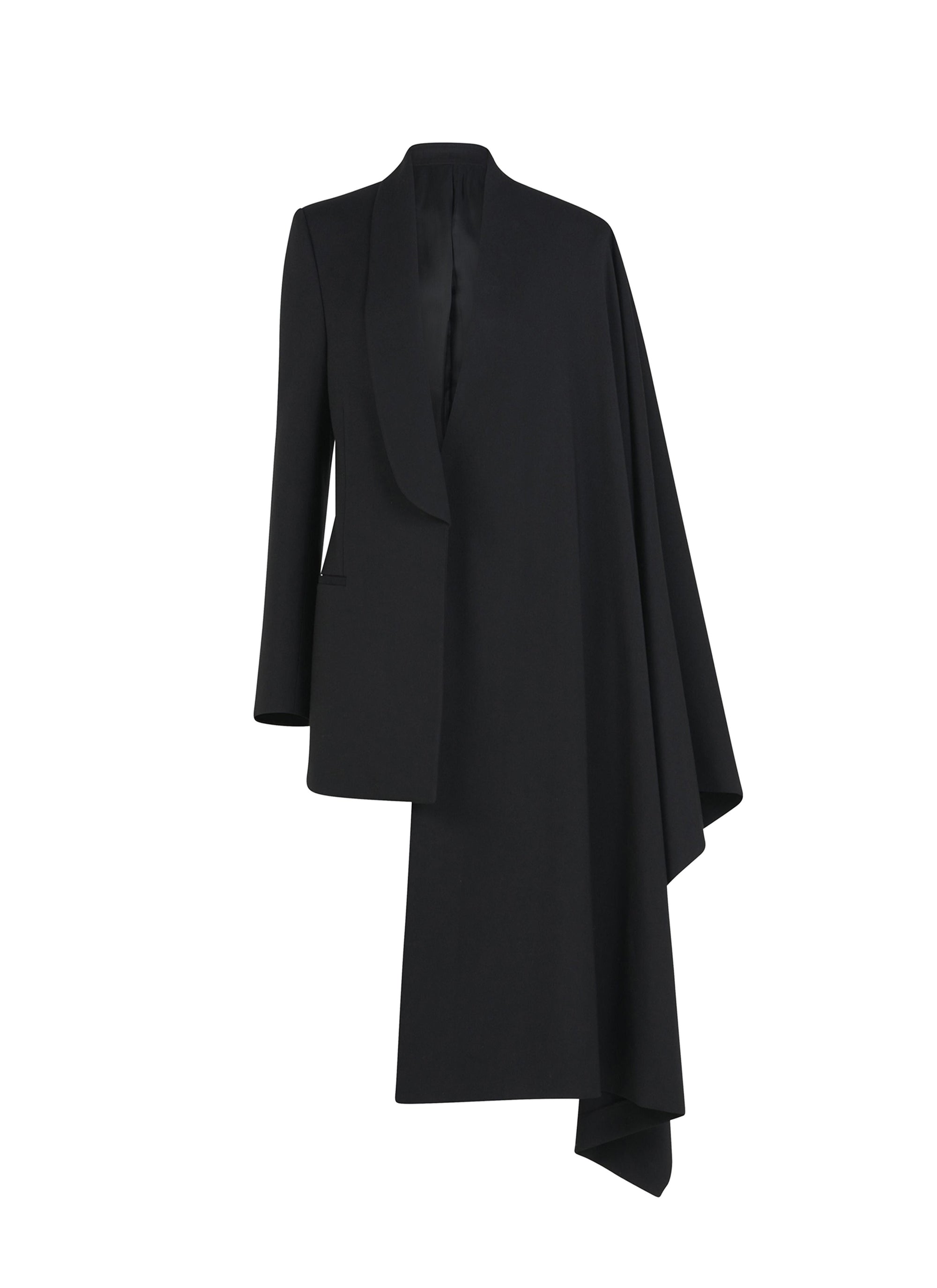 Veste blazer asymétrique en laine - Noir Alaïa