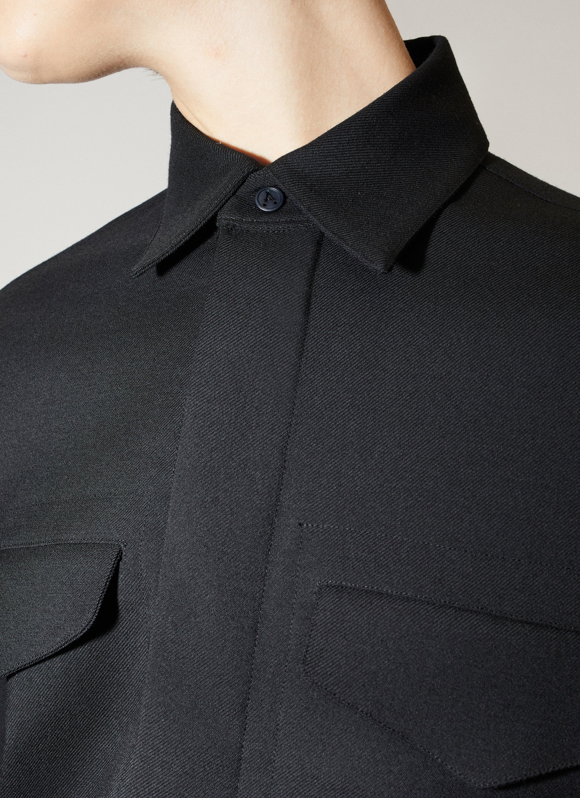 Veste ceinturée en laine - Noir Alaïa