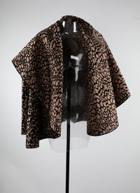 Veste à capuche en laine - Chair & Noir