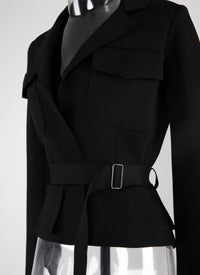 Veste ceinture - Noir