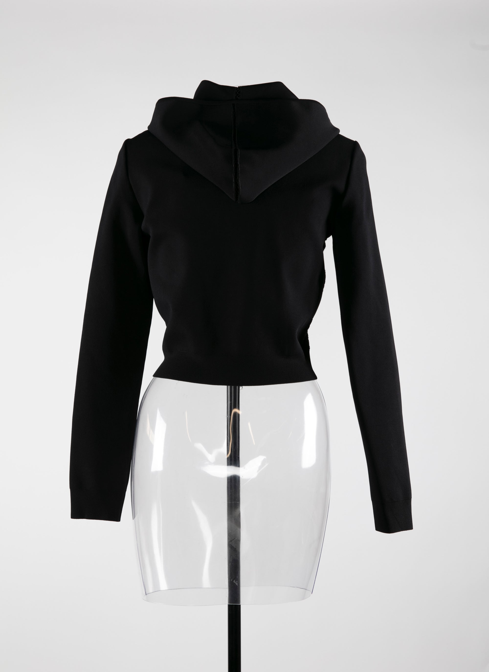 Long-sleeved zip jacket - Black intense