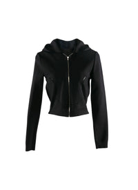 Long-sleeved zip jacket - Black intense