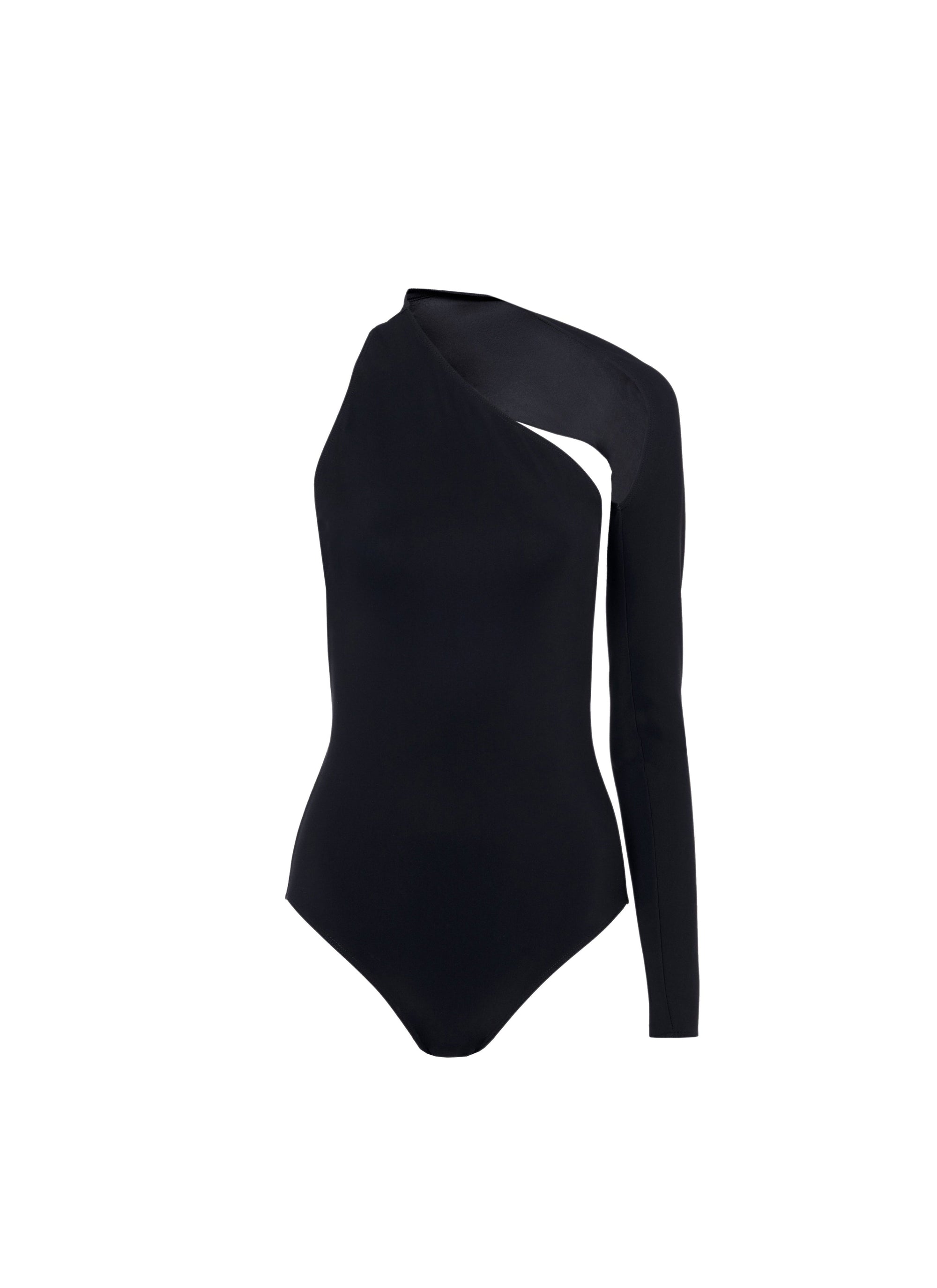 Asymmetric Swimsuit - Black Alaïa