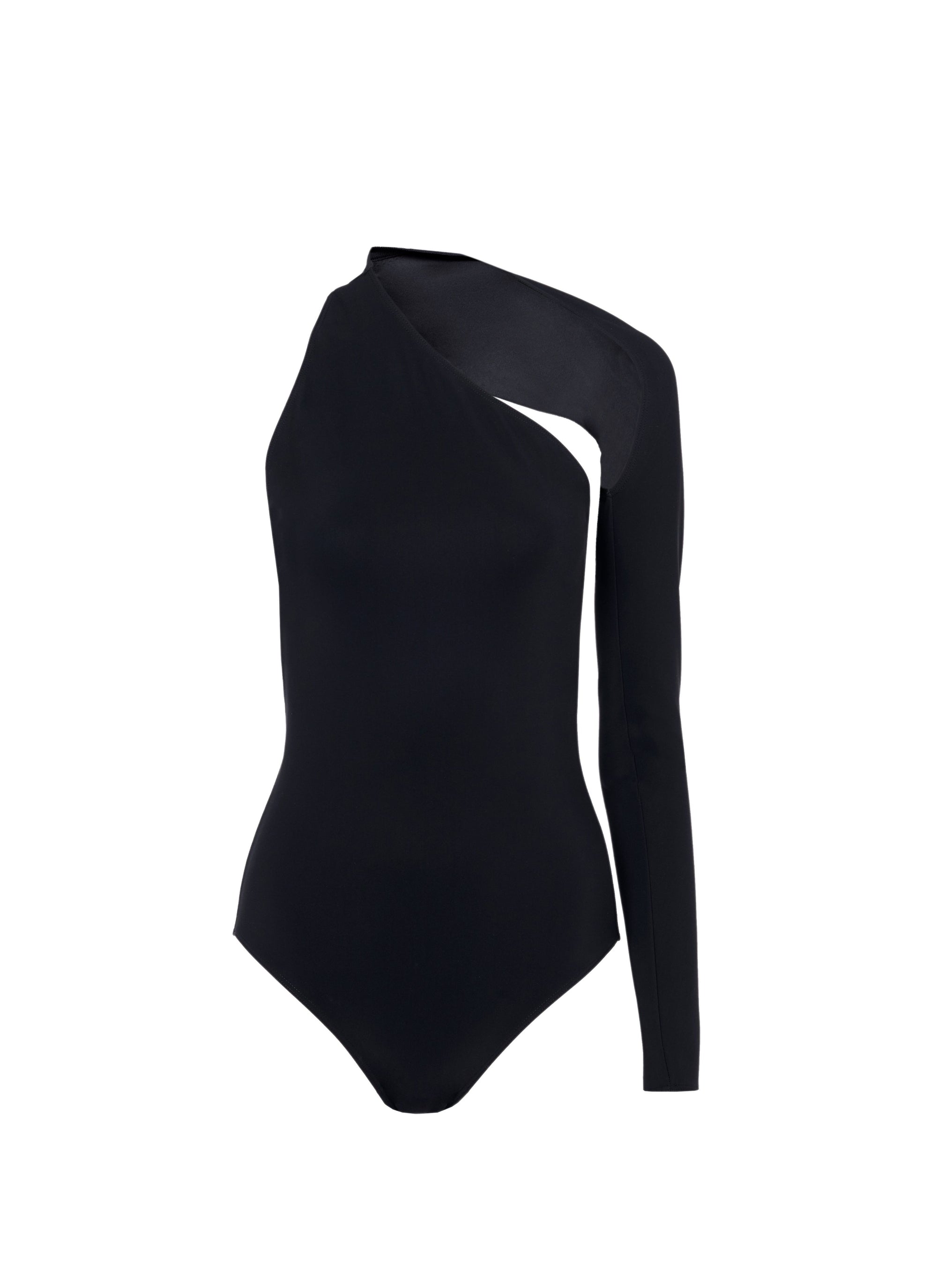 Maillot asymétrique - Noir Alaia