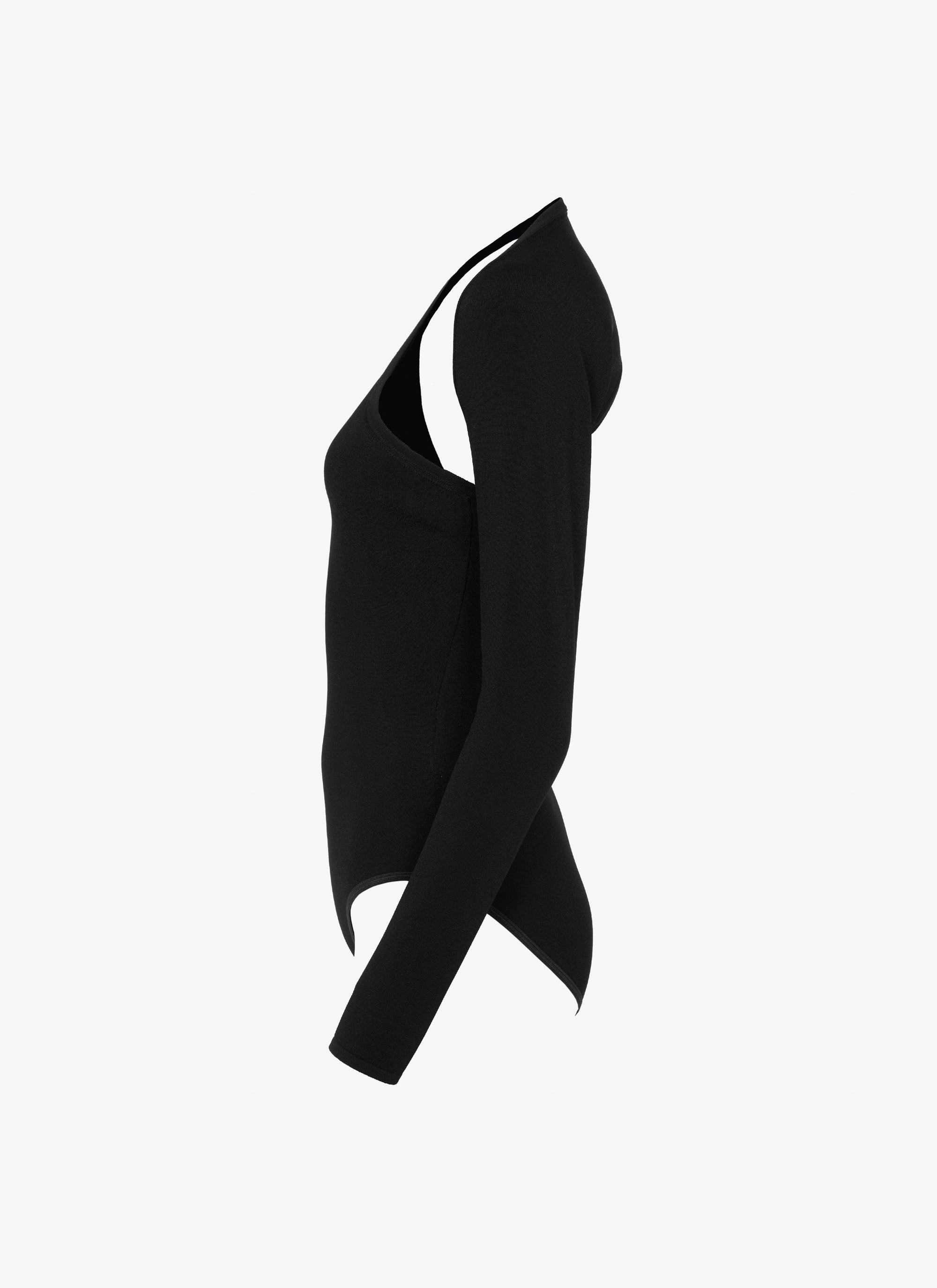 Maillot asymétrique - Noir Alaia