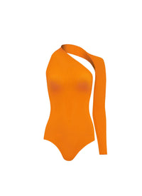 Asymmetric Swimsuit - Orange