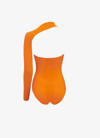 Asymmetric Swimsuit - Orange