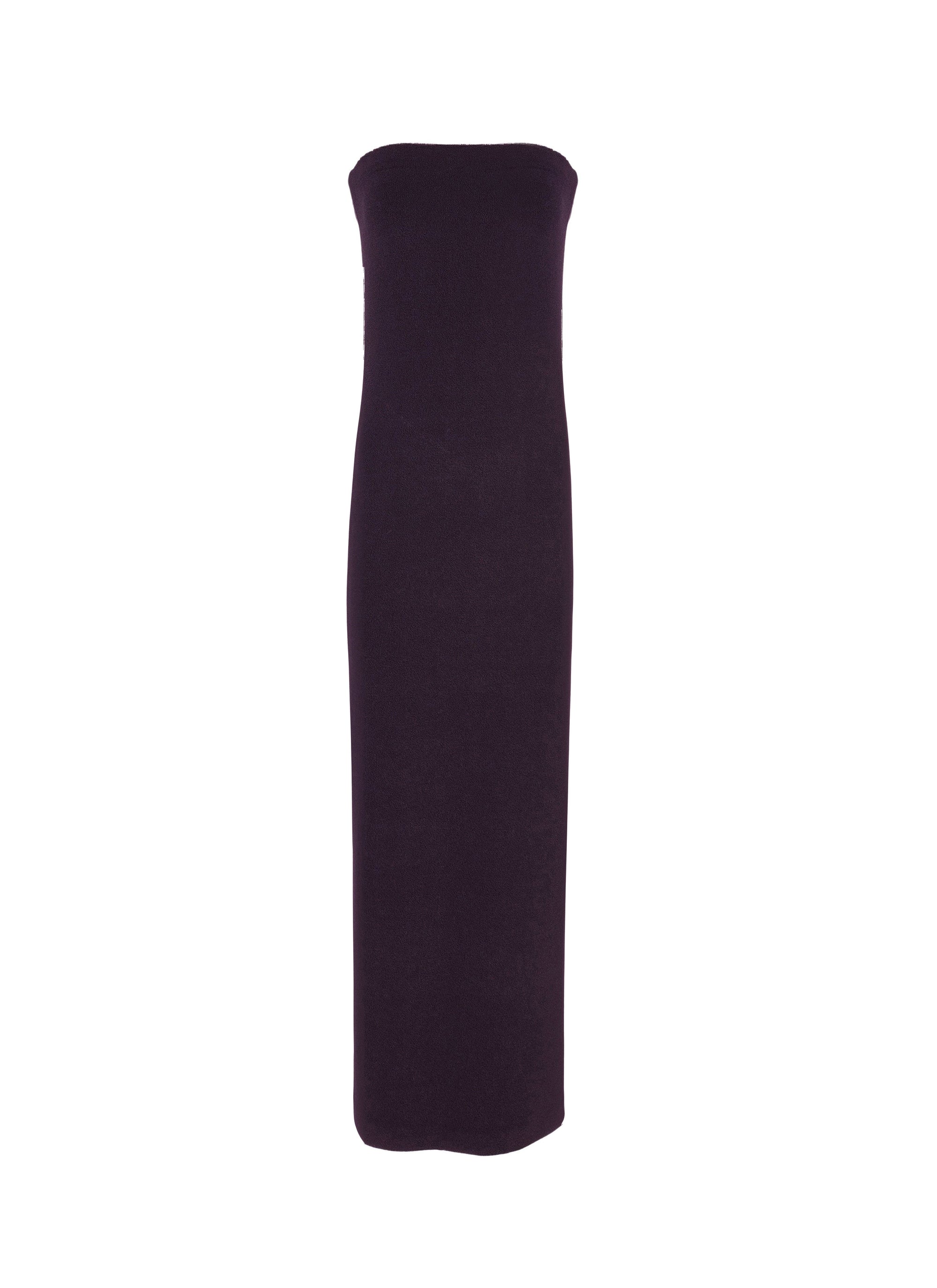Strapless swim dress - Aubergine