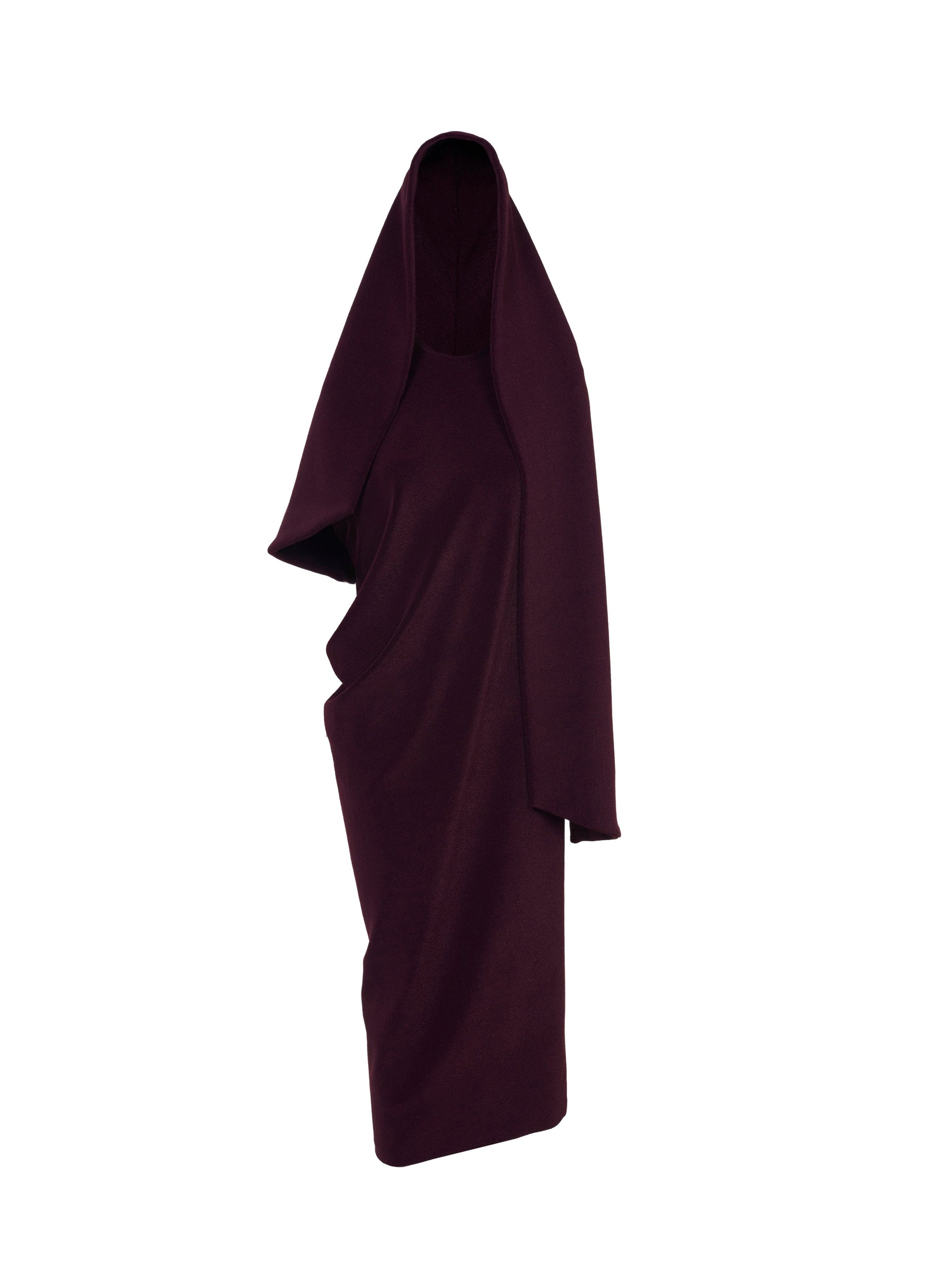 Hooded Bath Robe - Aubergine