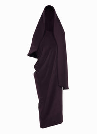 Robe à capuche - Aubergine