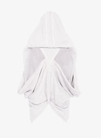 Bathrobe, short cape - White