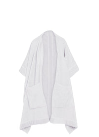 Peignoir Midi à capuche - Blanc