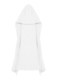 Peignoir Midi à capuche - Blanc