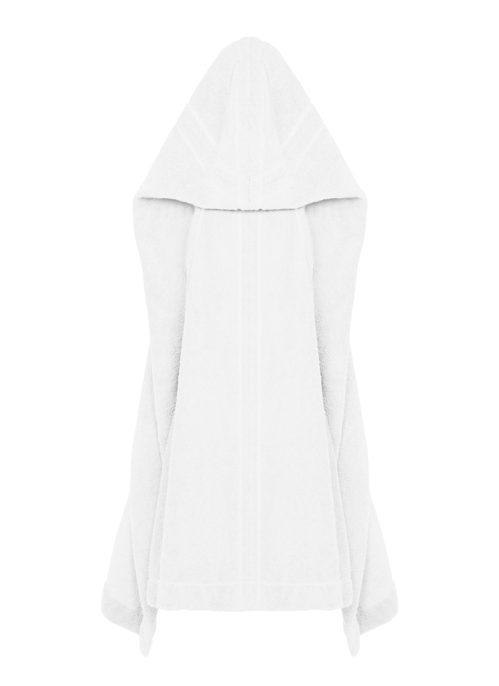 Peignoir Midi à capuche - Blanc