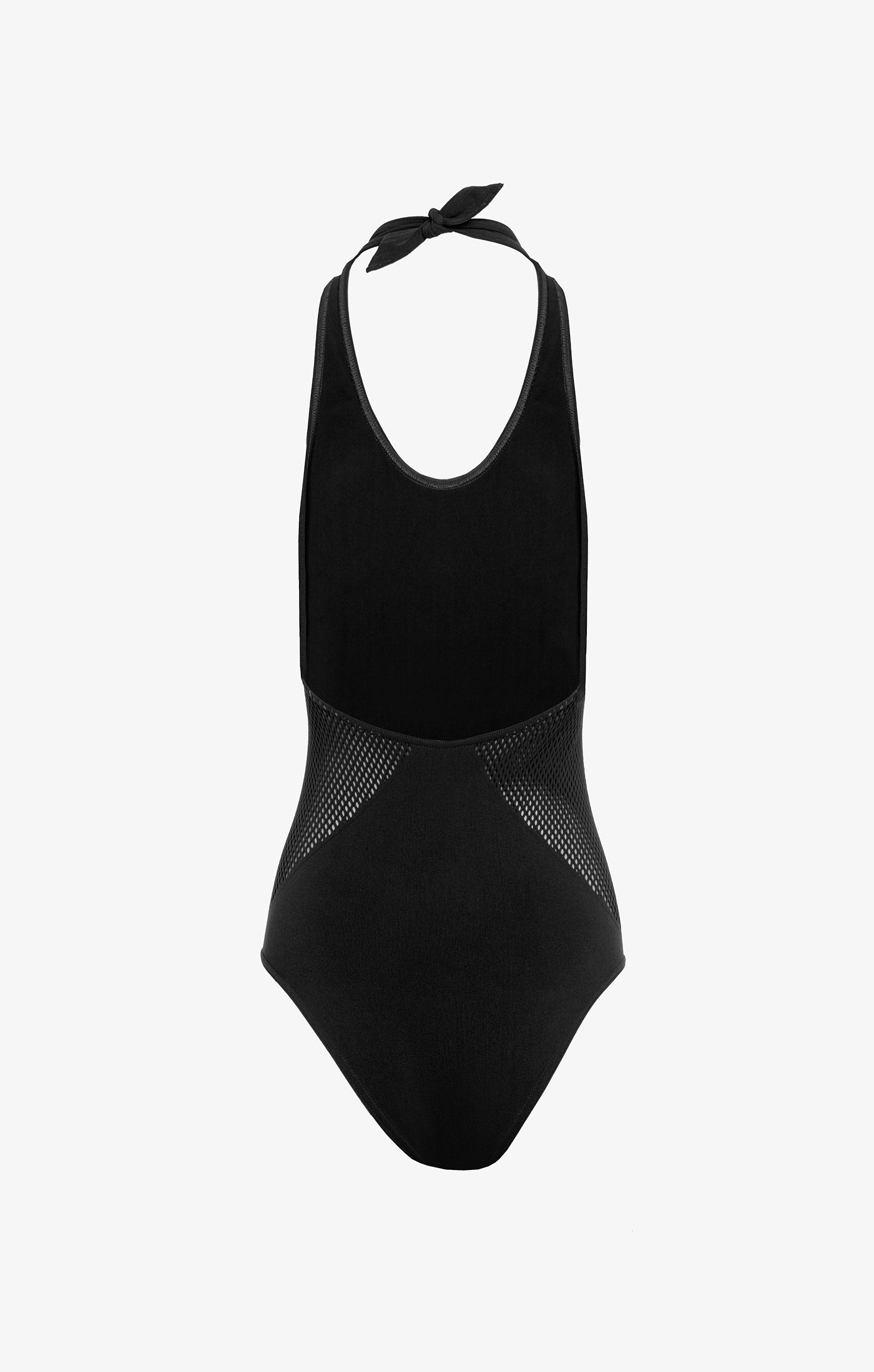 Seamless Halter Swimsuit - Black Alaïa