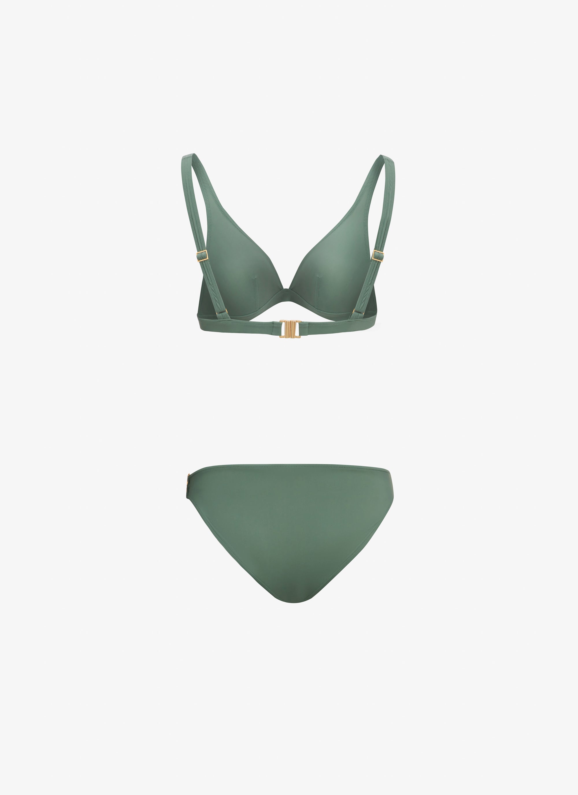 Maillot de bain triangle sculptant - Sauge