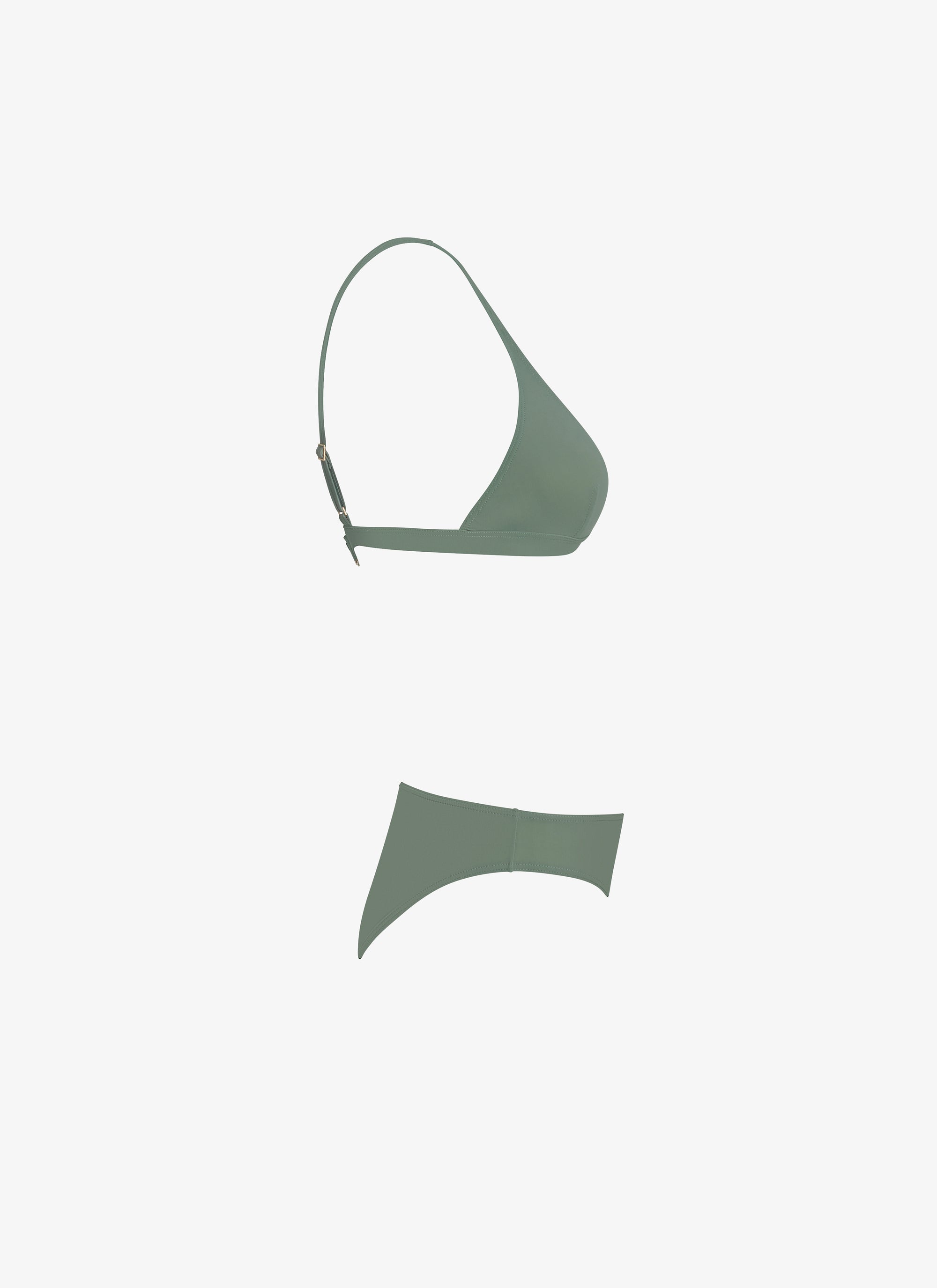 Maillot de bain triangle sculptant - Sauge