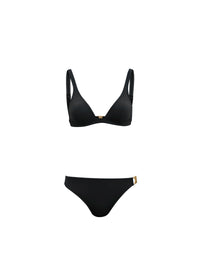 Sculpting triangle swimming costume - Black Alaïa