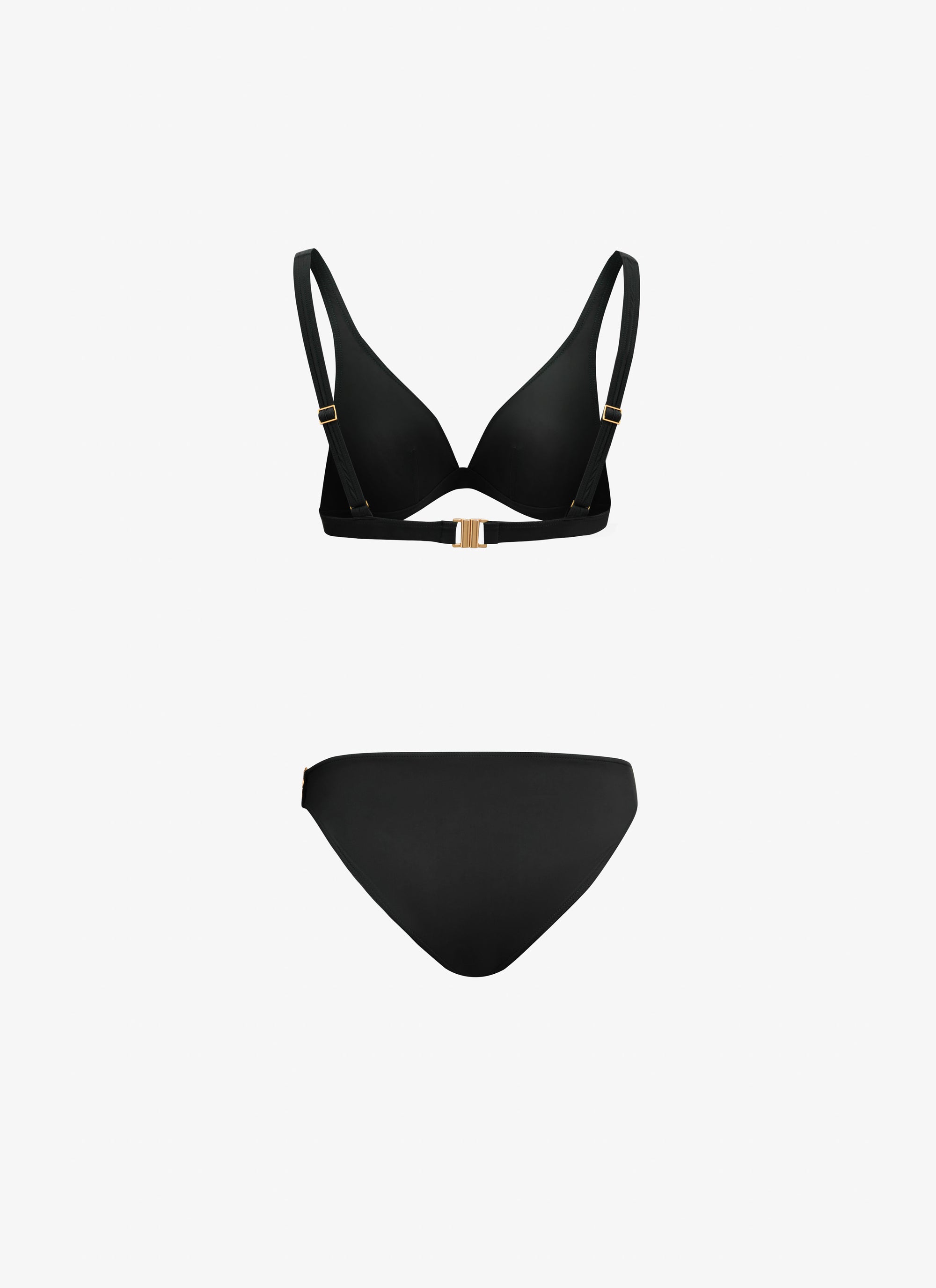 Sculpting triangle swimming costume - Black Alaïa
