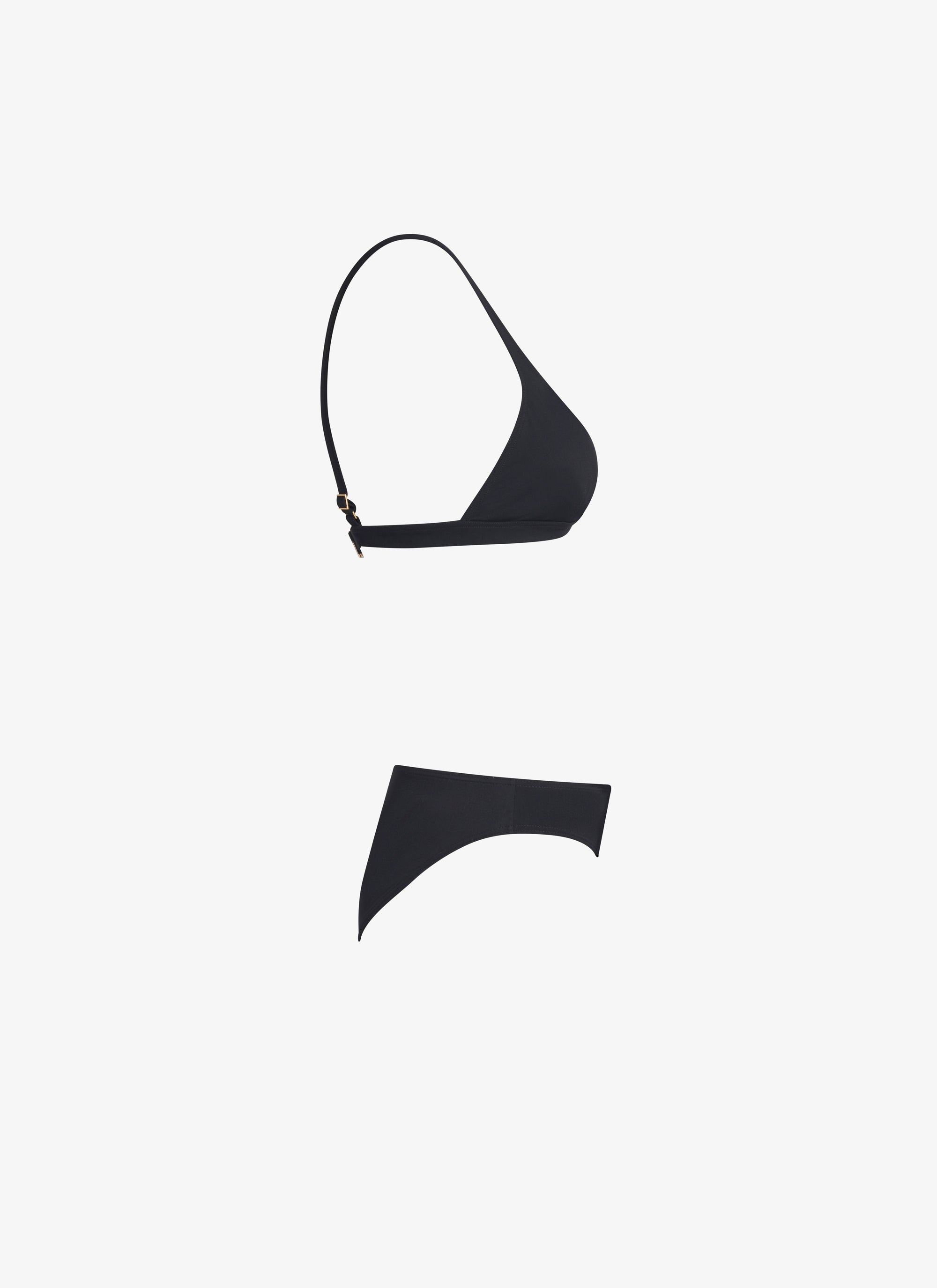 Sculpting triangle swimming costume - Black Alaïa