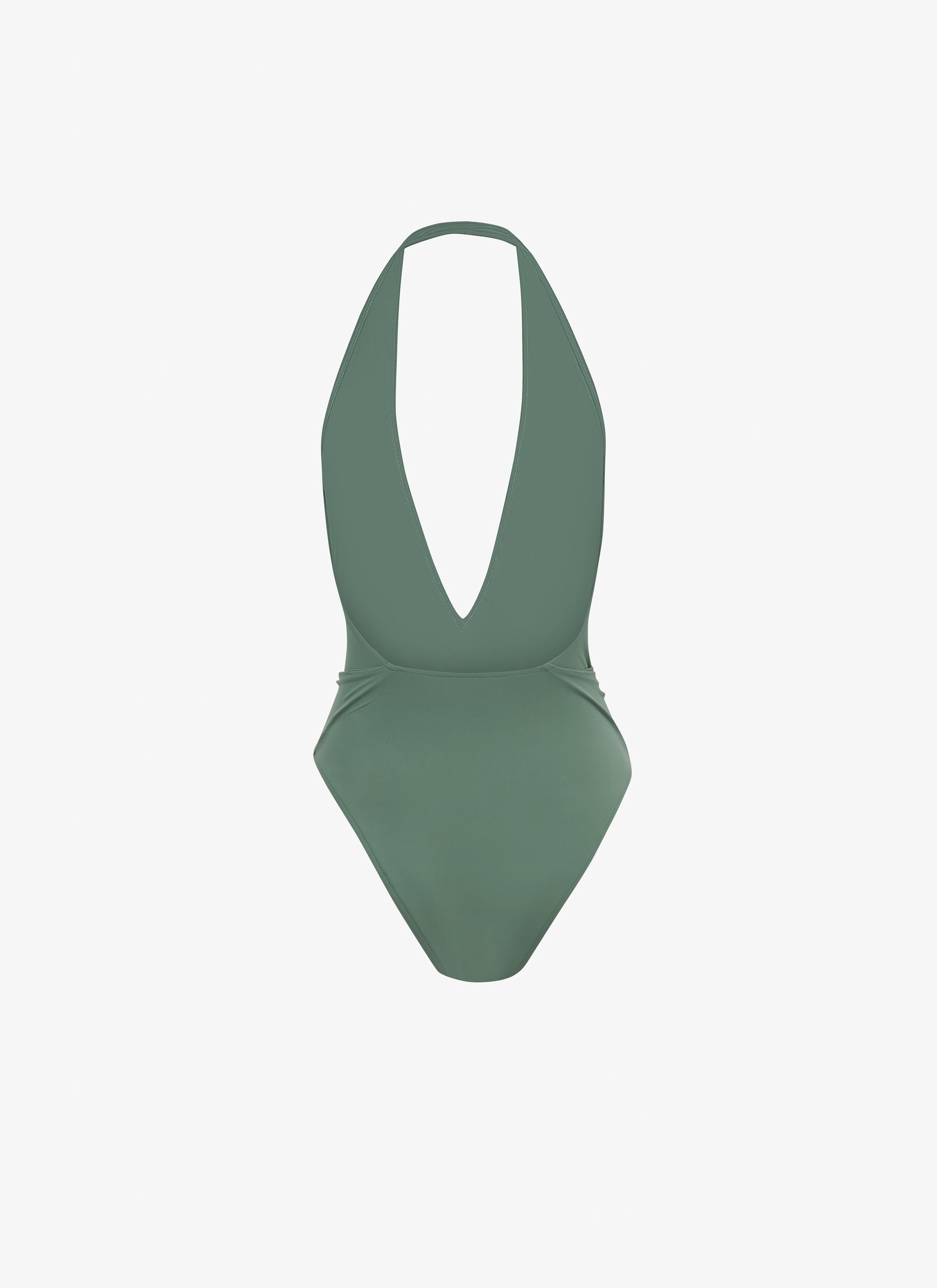 Sculpting Halter Swimsuit - Sage