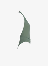 Sculpting Halter Swimsuit - Sage