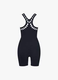 Seamless knitted swimming costume - Midnight