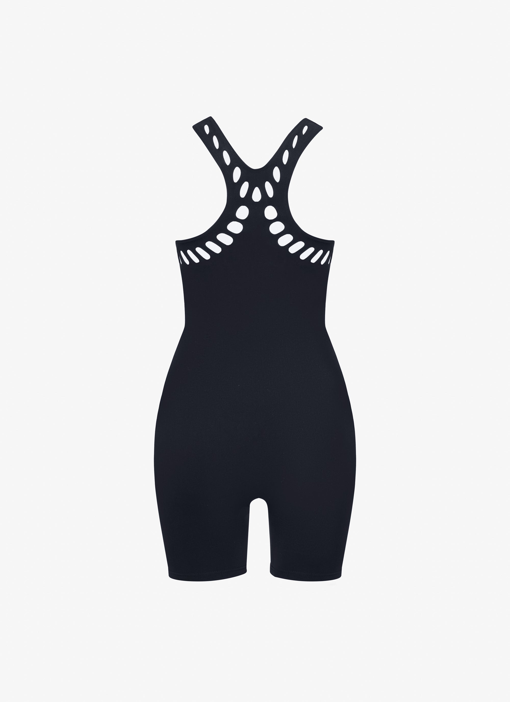 Seamless knitted swimming costume - Midnight