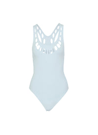 Maillot de bain une pièce laser - Bleu Ciel