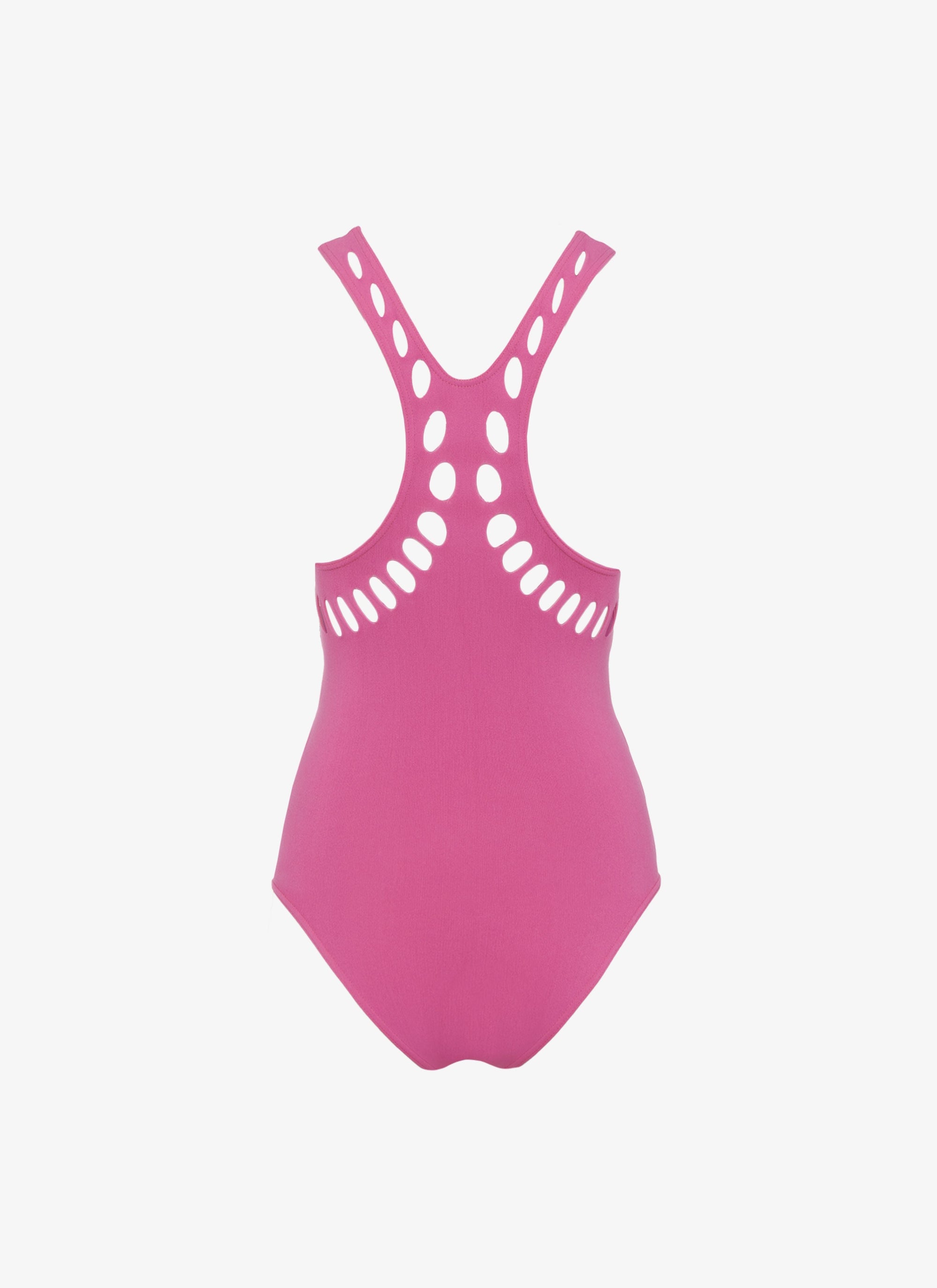 Laser one-piece swimming costume - Fluo Pink