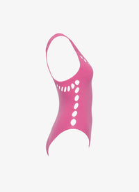 Laser one-piece swimming costume - Fluo Pink