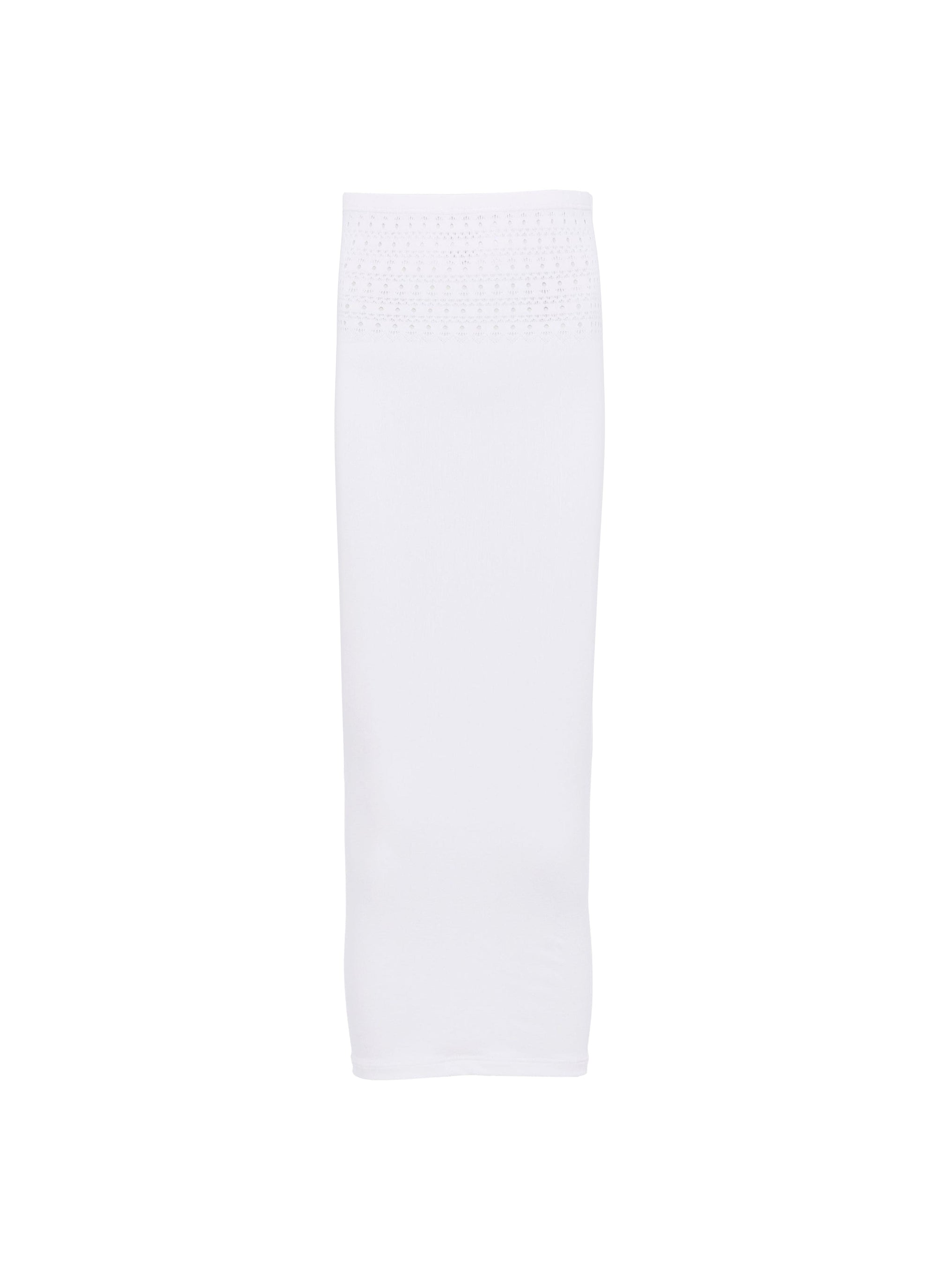 Seamless Swim Tube Skirt - Optic White