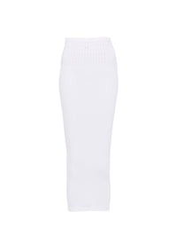 Jupe tube de bain sans couture - Blanc Optique