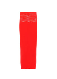 Seamless Swim Tube Skirt - Scarlet