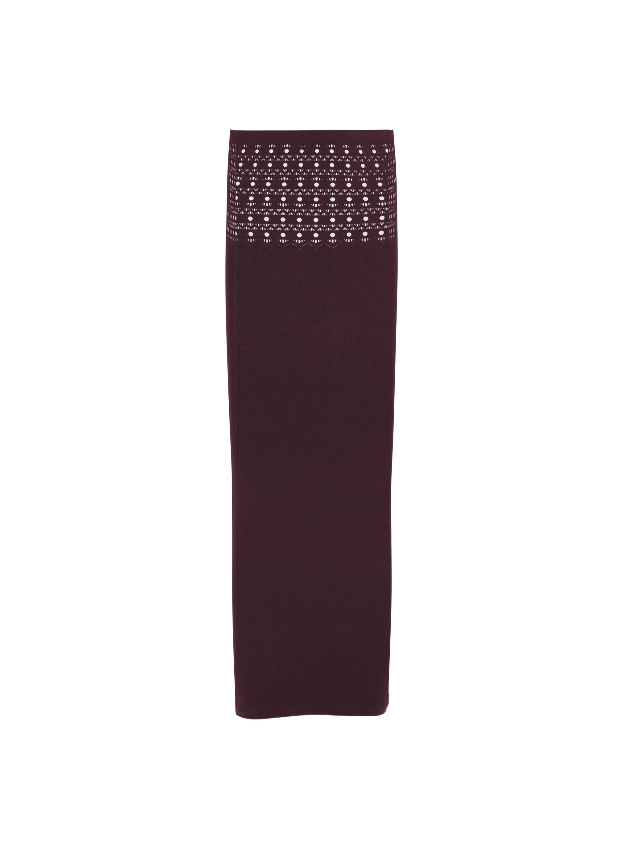 Seamless Swim Tube Skirt - Aubergine