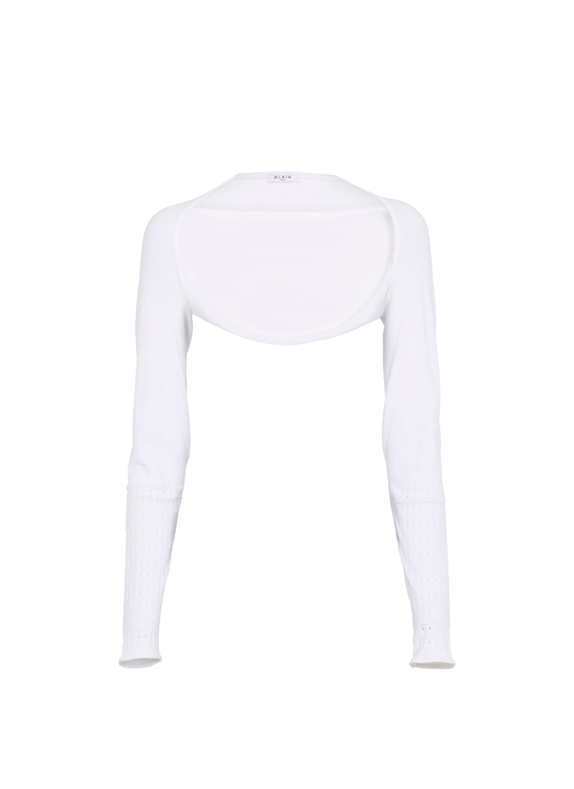 Long-sleeved bolero - Optic White