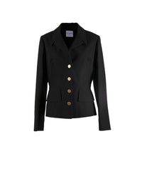 Veste en toile boutonnée - Noir