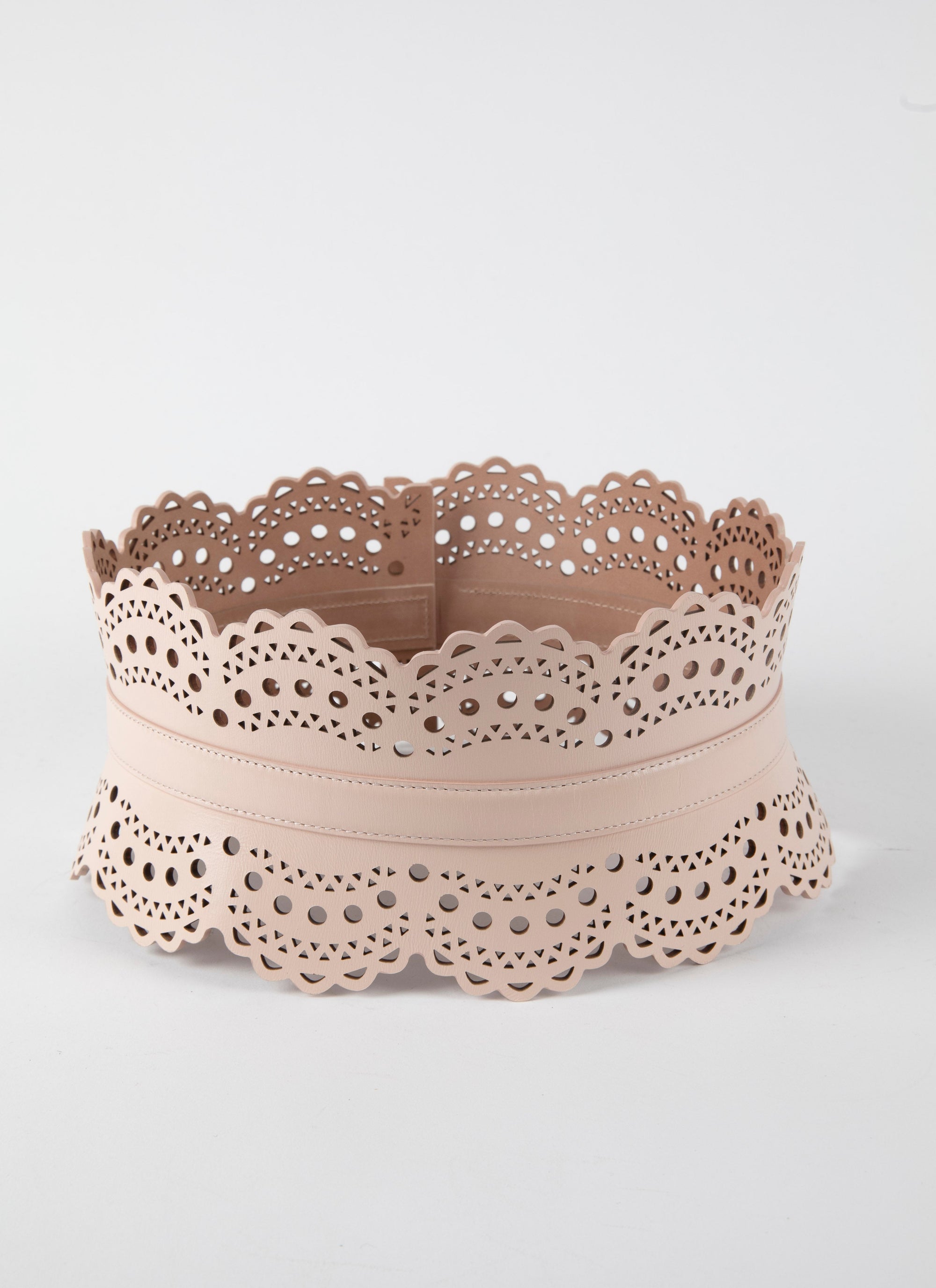 Ceinture corset perforée en cuir - Galet