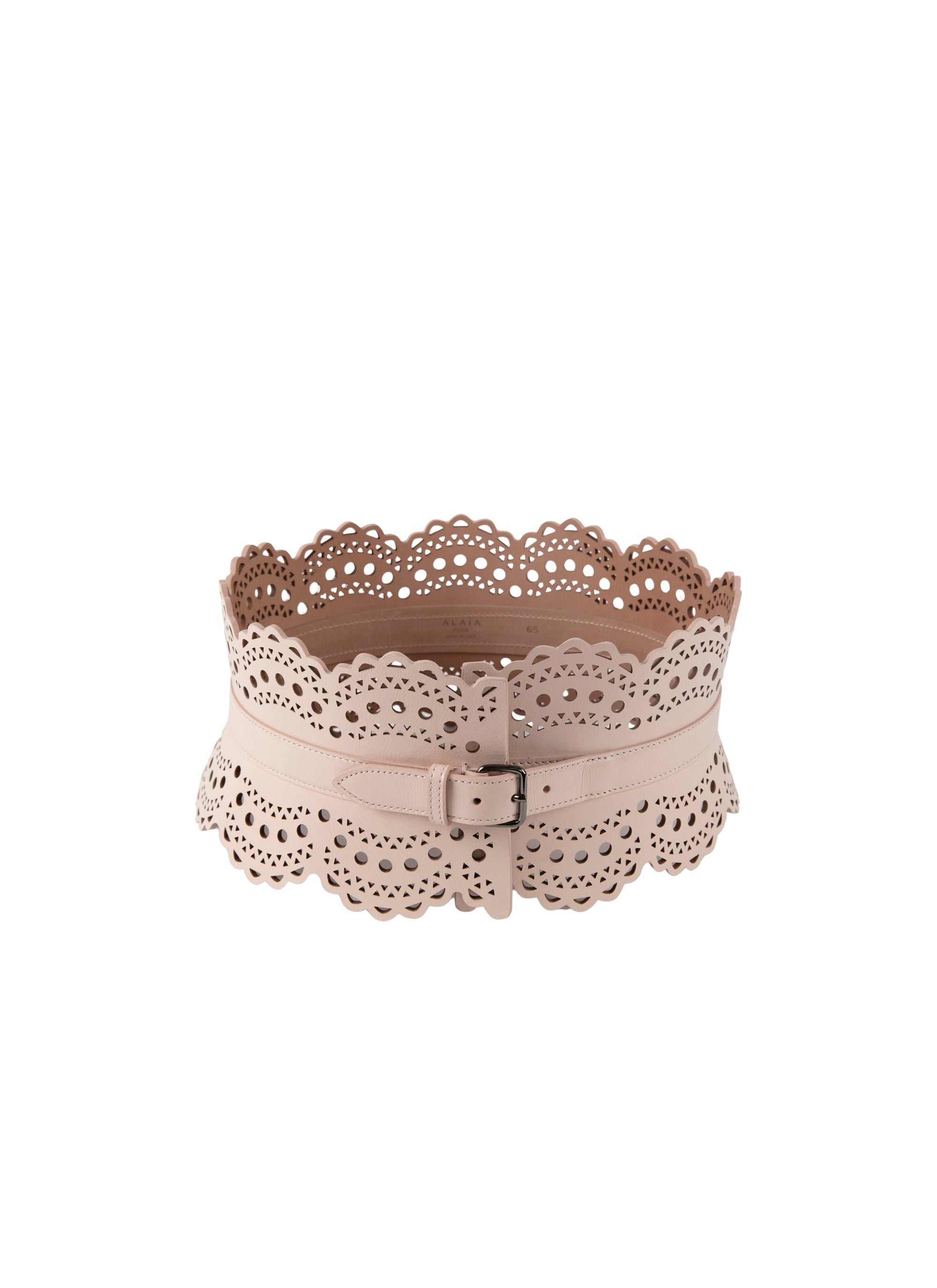 Ceinture corset perforée en cuir - Galet