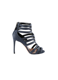 Sandales à talons haut multi brides - Bleu & Noir