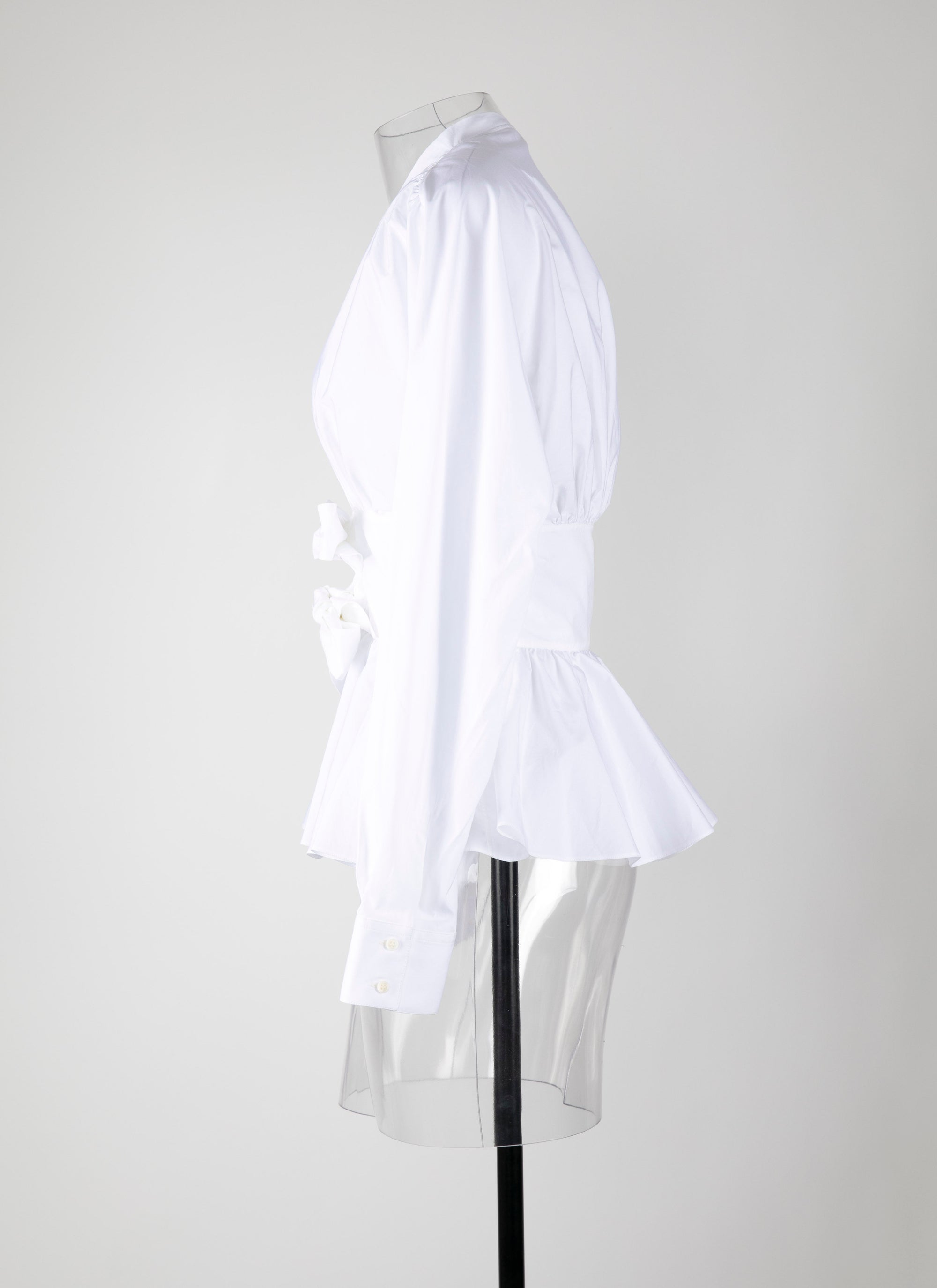 Tied corset shirt - White