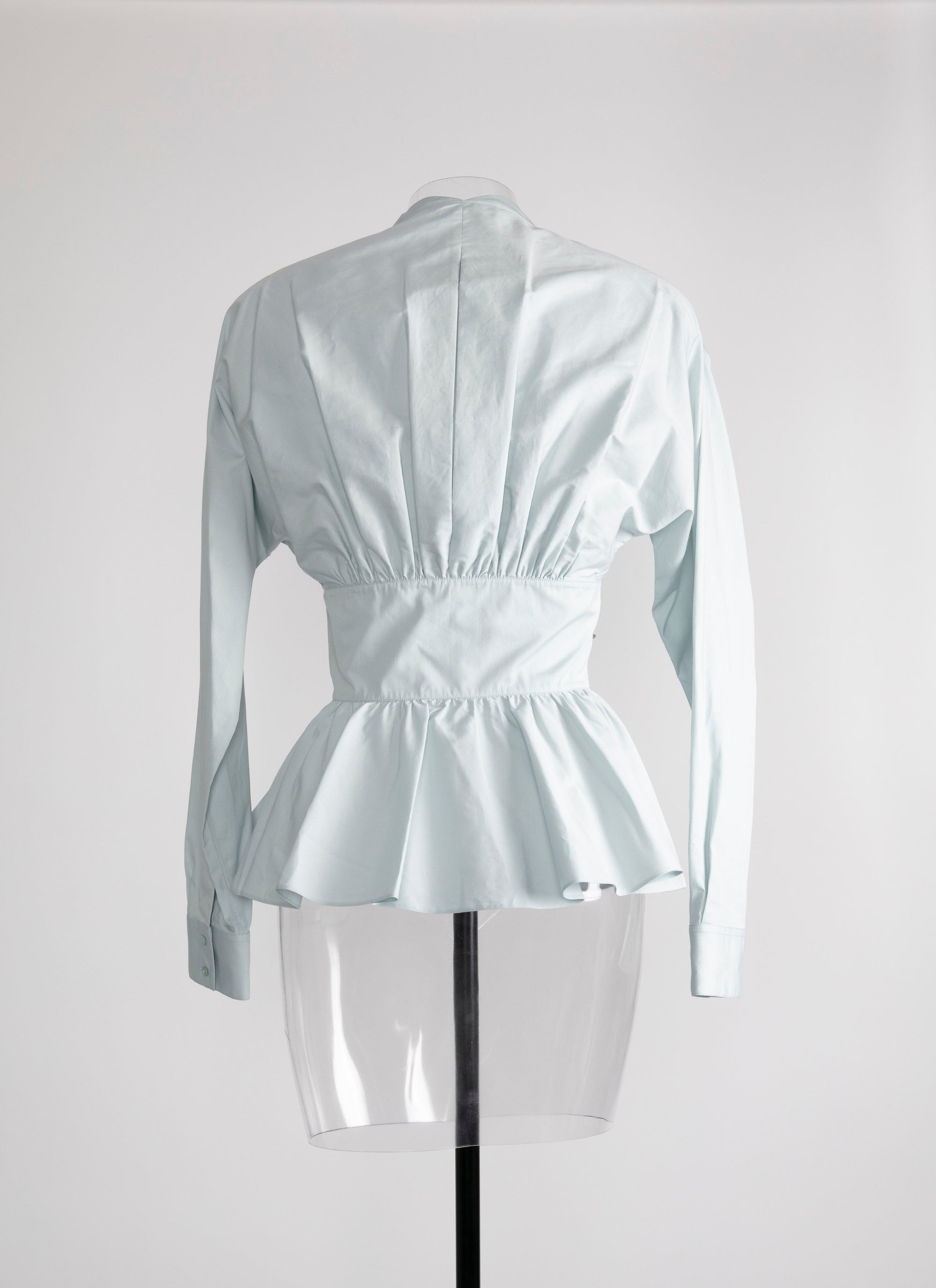 Tied corset shirt - Indigo Blue