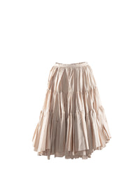 Ruffled skater skirt - Ivory
