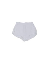 Short high-waisted shorts - White