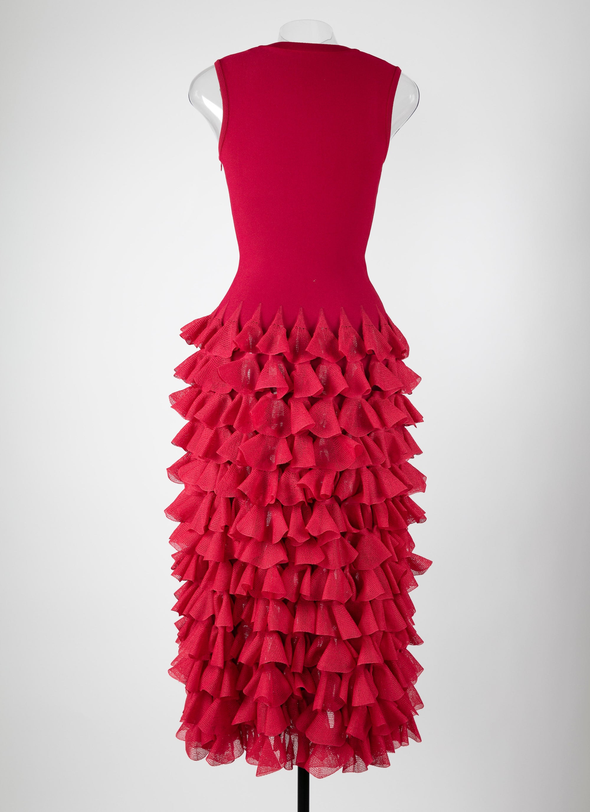 Knitted ruffle maxi dress - Petunia