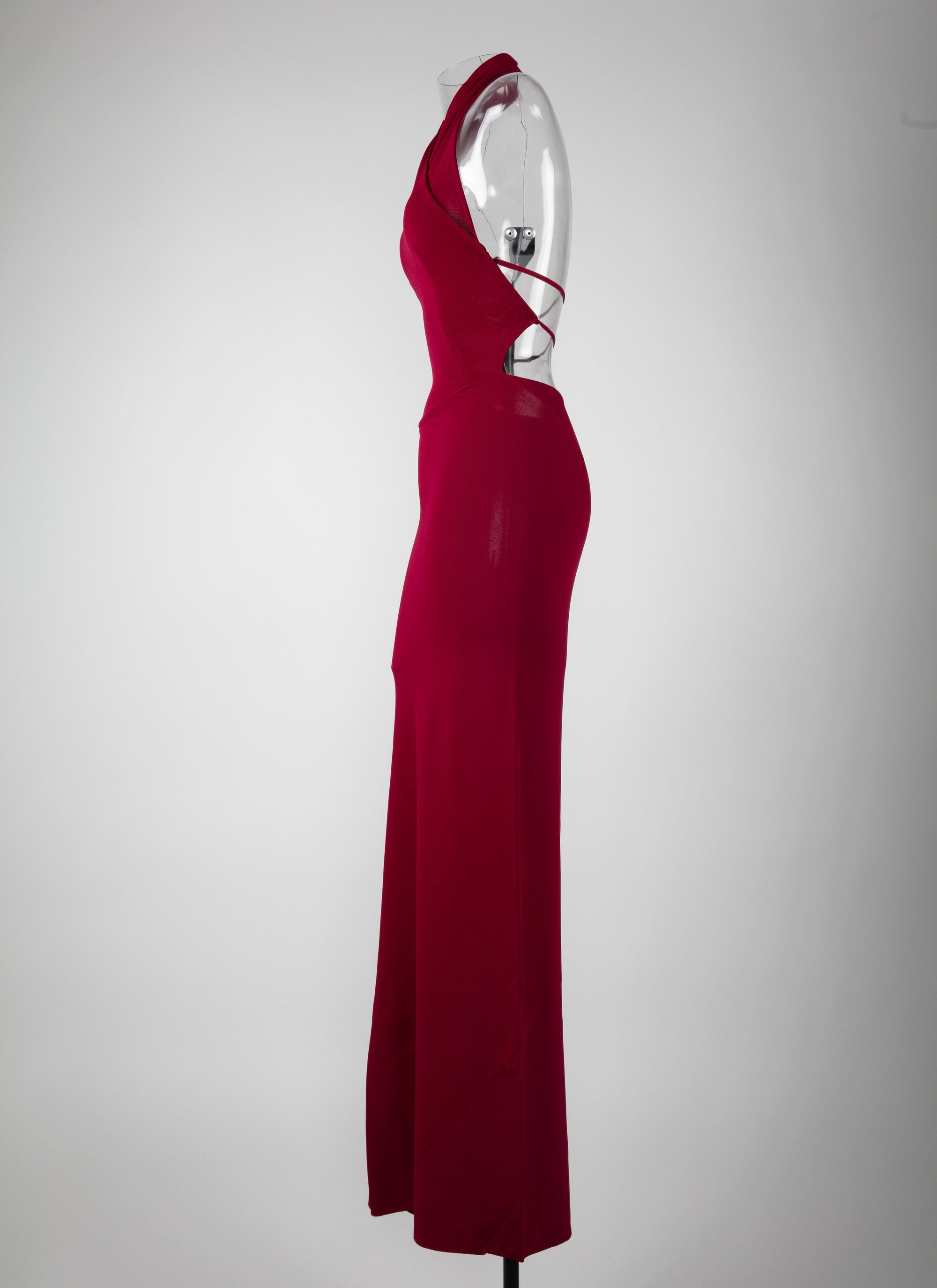Mermaid halter dress - Magenta