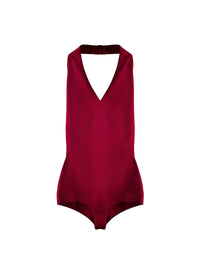 Sleeveless bodysuit with fastening - Magenta