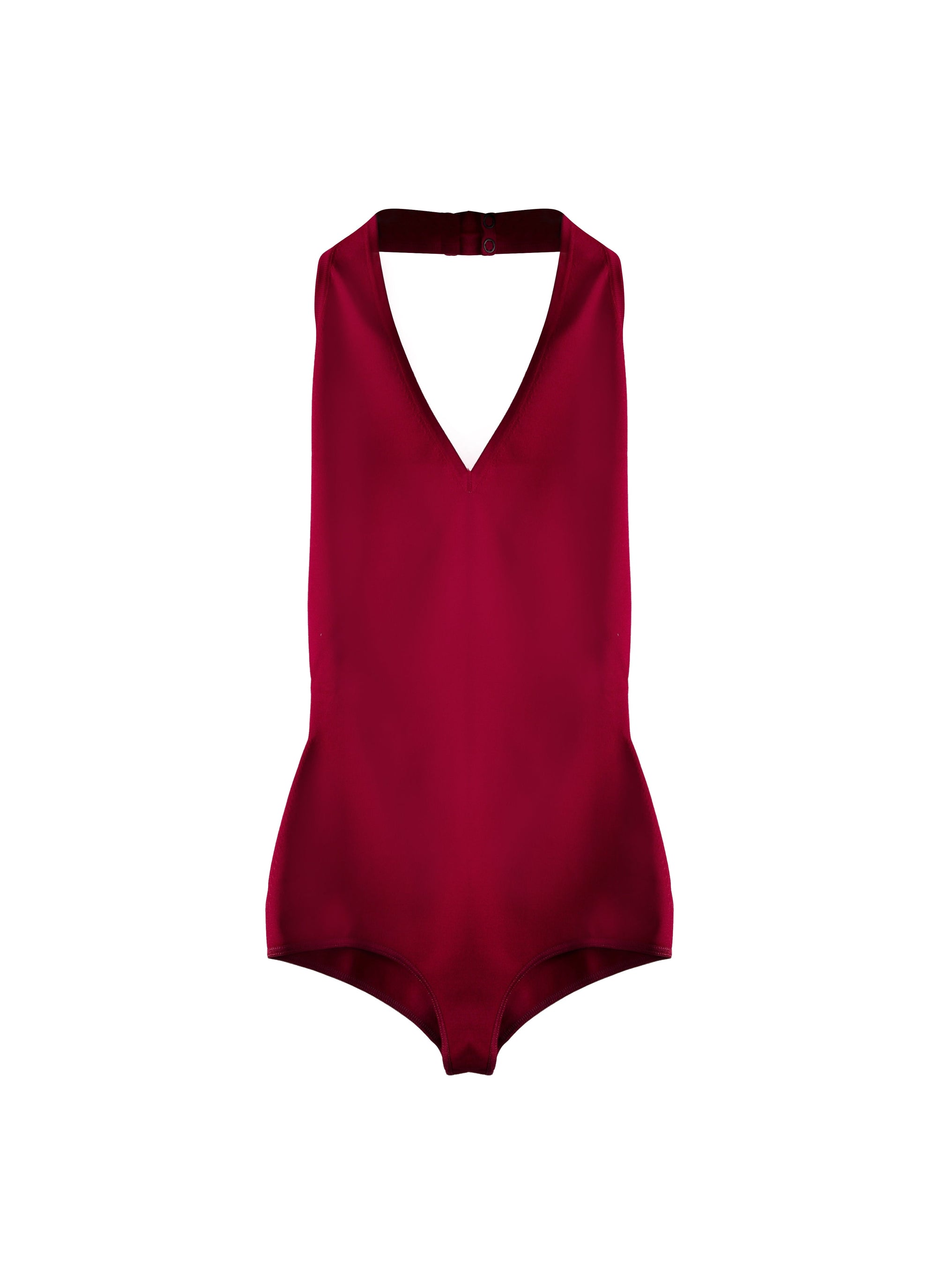 Sleeveless bodysuit with fastening - Magenta