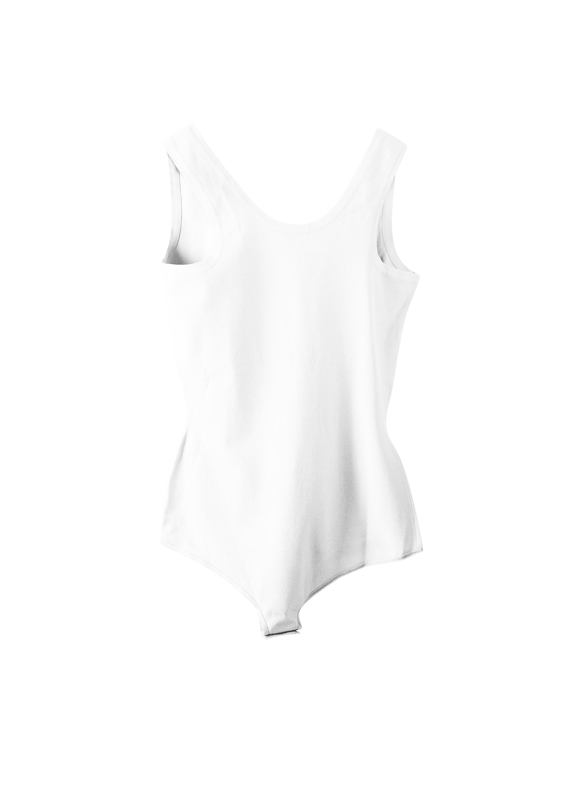 Classic strappy bodysuit - White
